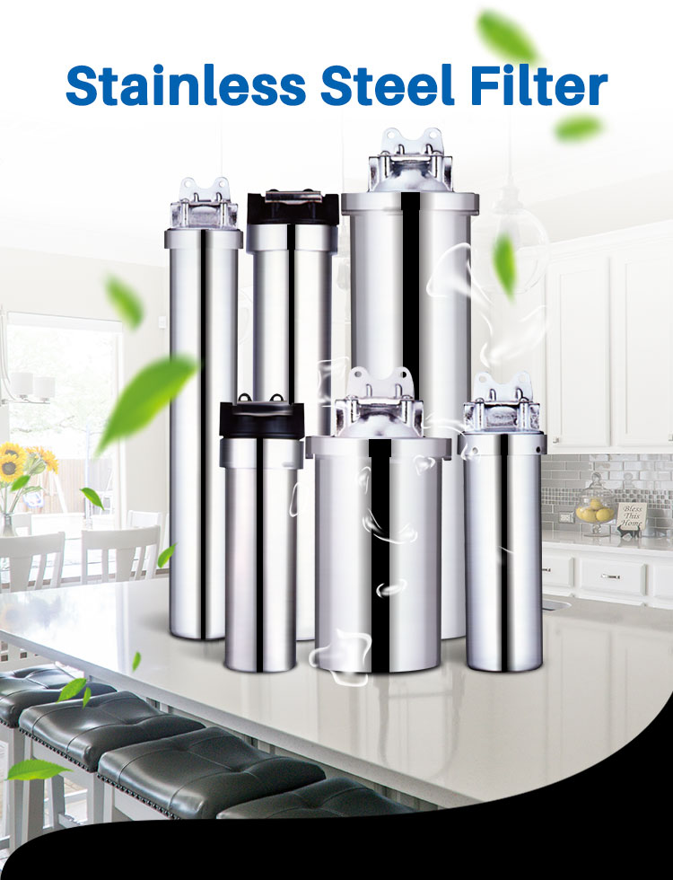 Stainless Steel Cartridge Filter Housing, Whole House Water Filter