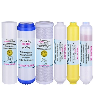  Pre-Filter, Post Carbon Inline, Mineral and Alkaline Water Filter Cartridge