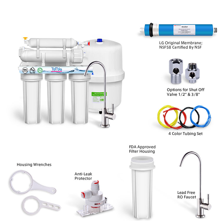 Reverse Osmosis Drinking Water System, 5-STAGE RO System