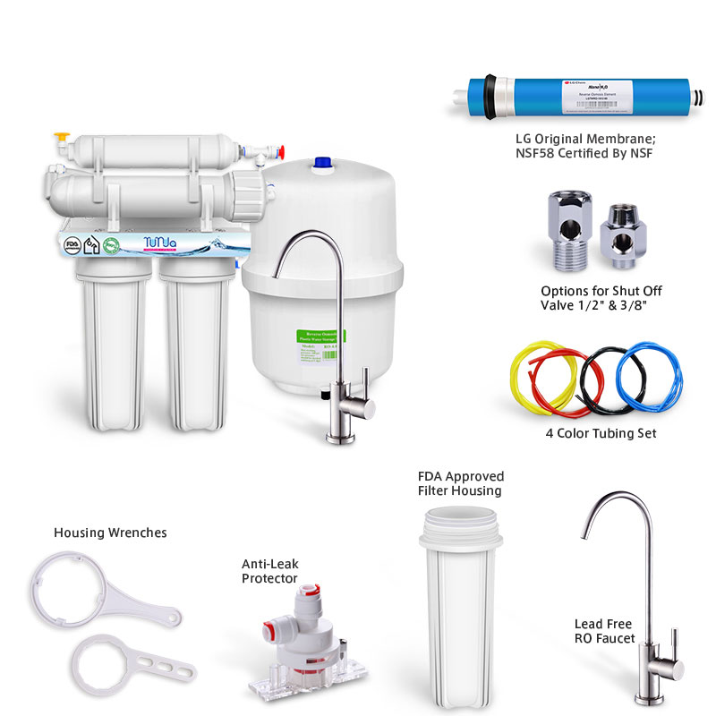 4-Stage RO Water Filtration, Reverse Osmosis System