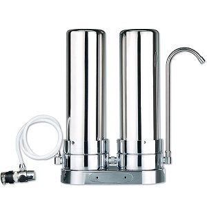 2 Stage Stainless Steel Countertop Water Filter