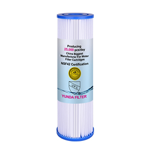 10x2.5 Inch PP Pleated Sediment Water Filter Cartridge