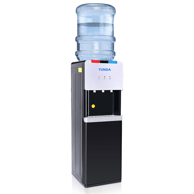 YUNDA WATERCOOLER Best Top Loading Water Dispenser, 3 Temperatures Design, Holds 3 or 5 Gallon Bottles, Compression Refrigeration Technology, UL Approved