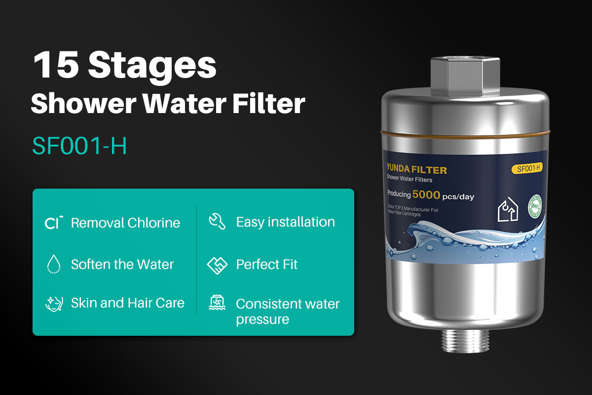 YUNDA 15 Stages Shower Water Filter