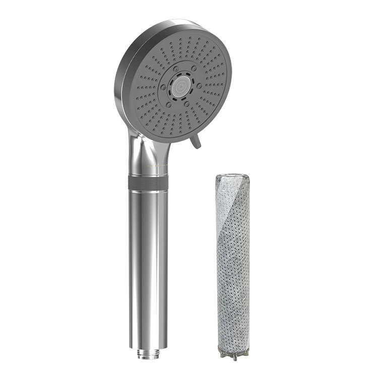 YUNDA High-Pressure 5-mode Handheld Shower Filter Head, Filtered Chlorine, Improve Skin and Hair