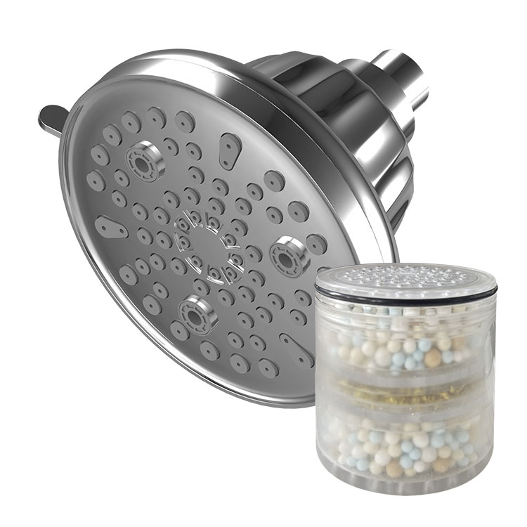 YUNDA Filtered Shower Head, 6 Modes High Pressure Shower Heads - 8 Stage Shower Filter for Hard Water for Remove Chlorine and Harmful Substances