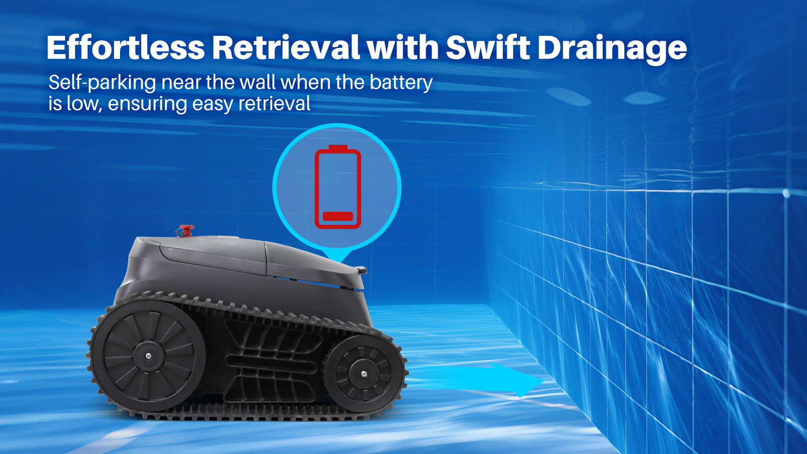 YUNDA Cordless Robotic Pool Cleaner