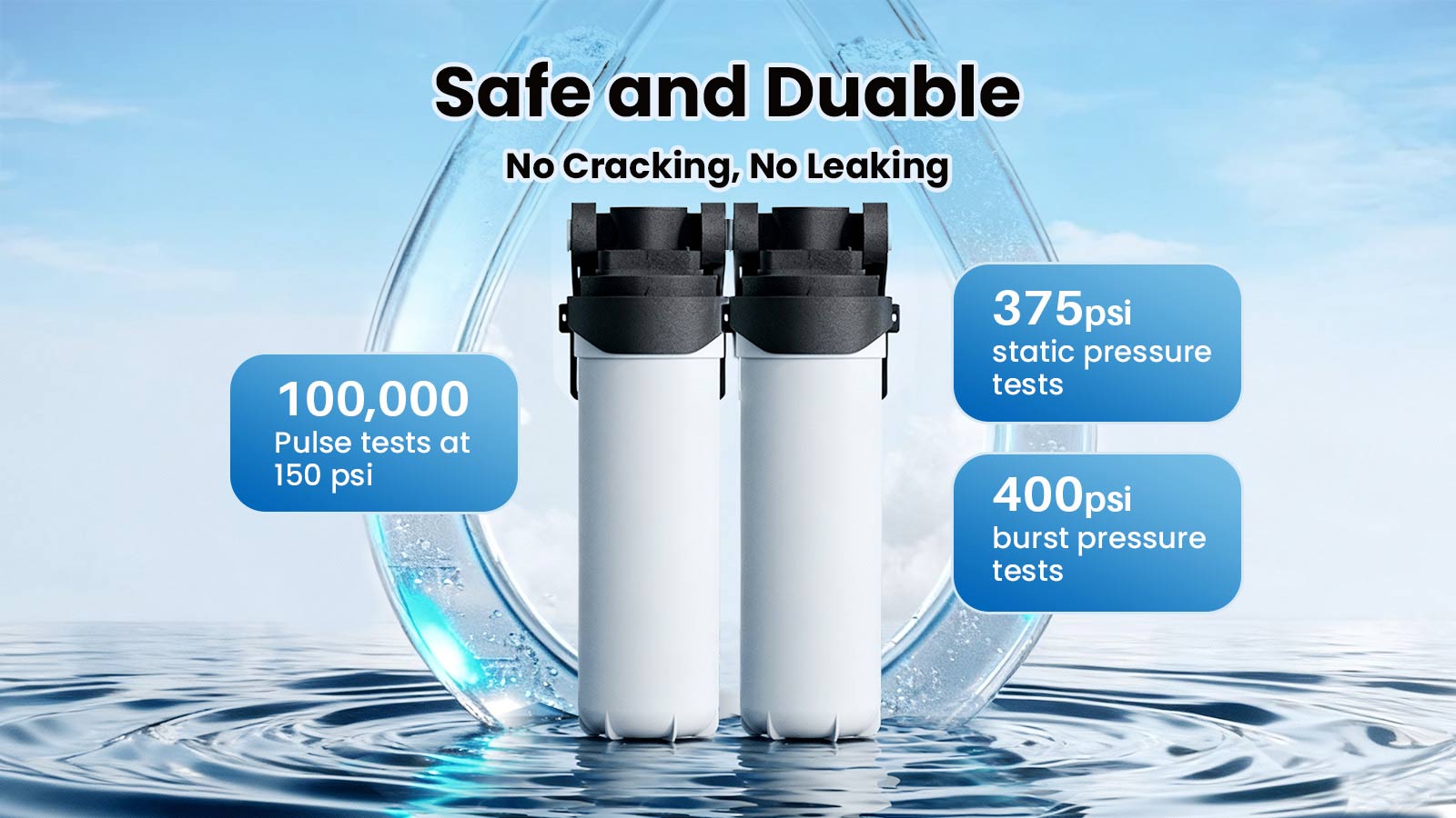 YUNDA 2 Stages Under Counter Water Filter